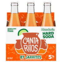 Cantaritos Hard Soda, Mandarin - 6 Each 