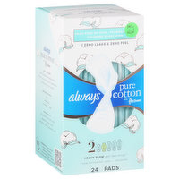 Always Pads, Heavy Flow, Unscented, Size 2 - 24 Each 