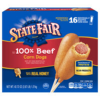 State Fair Corn Dogs, 100% Beef - 16 Each 