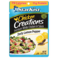 StarKist Chicken, Premium White, Zesty Lemon Pepper, in Sauce - 2.6 Ounce 