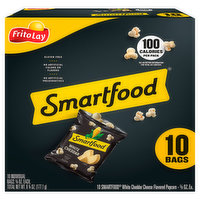 Smartfood Popcorn, White Cheddar Cheese Flavored - 10 Each 