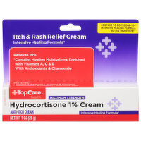 TopCare Hydrocortisone 1% Cream, Maximum Strength