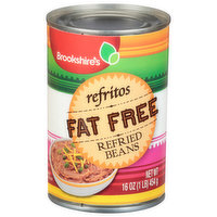 Brookshire's Refried Beans, Fat Free - 16 Ounce 