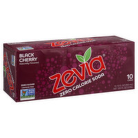 Zevia Soda, Zero Calorie, Black Cherry