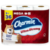 Charmin Bathroom Tissue, Mega, 2-Ply - 9 Each 