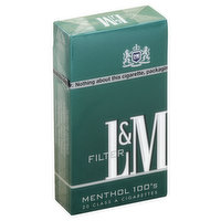 L M Cigarettes, Menthol, Filter, 100's