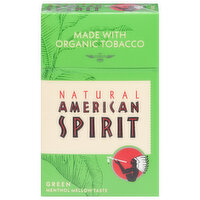 American Spirit Cigarettes, Menthol, Natural, Class A, Green