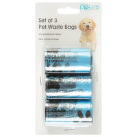 Blue Paws Pet Waste Bags, Set of 3, BLU-0160 - 1 Each 