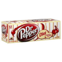 Dr Pepper Soda, Cherry Vanilla, Diet - 12 Each 