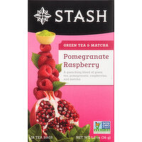 Stash Green Tea & Matcha, Pomegranate Raspberry, Bags - 18 Each