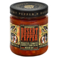 Desert Pepper Salsa, Roasted Tomato Chipotle Corn, Medium Hot - 16 Ounce 