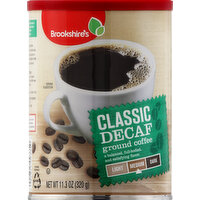 Brookshire's Coffee, Ground, Medium, Classic Decaf - 11.3 Ounce 