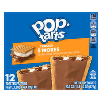 Pop-Tarts Toaster Pastries, S'mores, Frosted, 12 Pack - 12 Each 