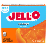 Jell-O Gelatin Dessert, Low Calorie, Orange - 0.3 Ounce 