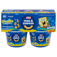 Kraft Pasta & Cheese Sauce Mix, SpongeBob Squarepants, 4 Pack