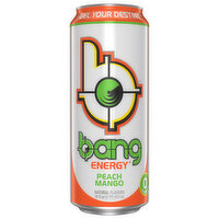 bang Energy Drink, Peach Mango - 16 Ounce 