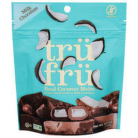 Tru Fru Coconut Melts, Real, Milk Chocolate - 4.2 Ounce 