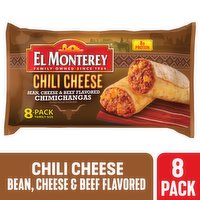El Monterey Chimichangas, Chili Cheese, Family Size - 8 Each 