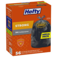 Hefty Strong Multipurpose 30 gal Large Trash Drawstring Bags (28