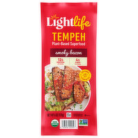 Lightlife Tempeh, Smoky Bacon, Plant-Based Superfood - 6 Ounce 