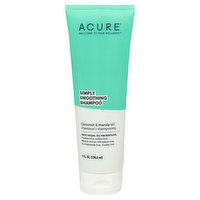 Acure Shampoo, Simply Smoothing, Coconut & Marula Oil - 8 Ounce 