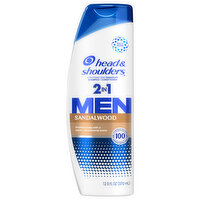 Head & Shoulders Shampoo + Conditioner, 2 in 1, Sandalwood, Men - 12.5 Fluid ounce 