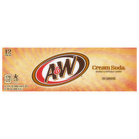 A&W Soda, Cream, 12 Pack - 12 Each 