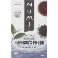 Numi Pu-erh Tea, Organic, Emperor's Pu-erh - 16 Each 