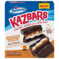 Hostess Bars, Chocolate Caramel, Mini - 8 Each 