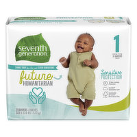 Seventh Generation Diapers, Size 1 (8-14 lbs) - 31 Each 