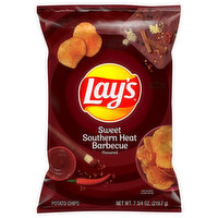 Lay's Potato Chips, Sweet Southern Heat Barbecue - 7.75 Ounce 