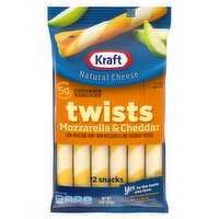 Kraft Cheese Twists, Part-Skim, Mozzarella & Cheddar, Low-Moisture - 12 Each 