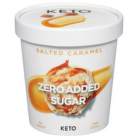 Keto Pint Ice Cream, Salted Caramel