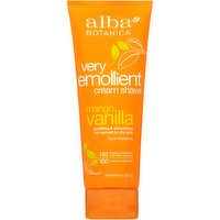 Alba Botanica Mango Vanilla Very Emollient Cream Shave - 8 Ounce 