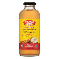 Bragg Apple Cider Vinegar, Organic, Apple Cinnamon, Prebiotic - 16 Ounce 