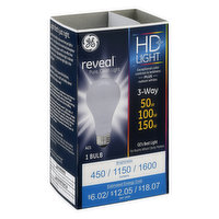 GE Light Bulb, HD+, 3-Way, 50 W/100 W/150 W