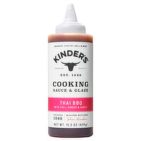 Kinder's Sauce & Glaze, Thai BBQ, Cooking - 15.5 Ounce 