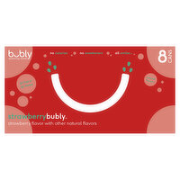 Bubly Sparkling Water, Strawberry - 8 Each 