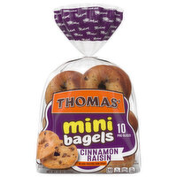 Thomas' Bagels, Cinnamon Raisin, Mini - 10 Each