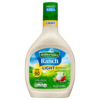 Hidden Valley Topping & Dressing, Light, Ranch - 24 Fluid ounce 