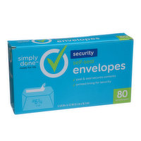 Simply Done Self-Seal Security Envelopes - 80 Each 
