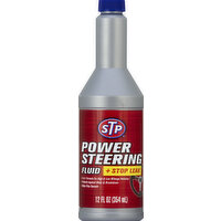 STP Power Steering Fluid, + Stop Leak - 12 Ounce 