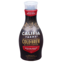 Califia Farms Coffee, Black, Cold Brew, Medium Roast, Unsweetened - 48 Fluid ounce
