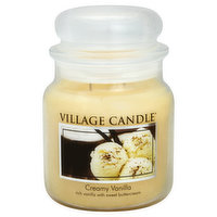 Village Candle Candle, Creamy Vanilla, Premium Jar - 1 Each 