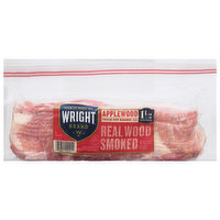 Wright Bacon, Applewood, Real Smoked Wood, Thick Cut - 24 Ounce 