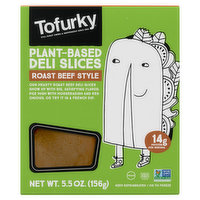 Tofurky Deli Slices, Plant-Based, Roast Beef Style - 5.5 Ounce