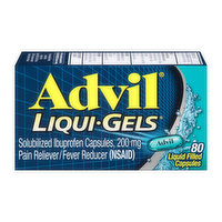 Advil Pain Reliever/Fever Reducer, 200 mg, Liquid Filled Capsules - 200 Milligram 