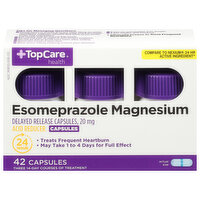 TopCare Esomeprazole Magnesium, 20 mg, Capsules - 42 Each