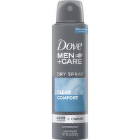 Dove Antiperspirant, Clean Comfort, Dry Spray - 3.8 Ounce 
