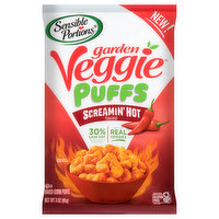 Sensible Portions Garden Veggie Puffs, Baked, Screamin' Hot Flavored - 3 Ounce 